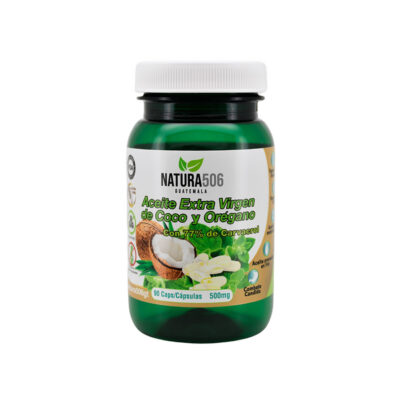 Aceite de Coco y Orégano Natura506 | 90 Cápsulas de Alta Pureza