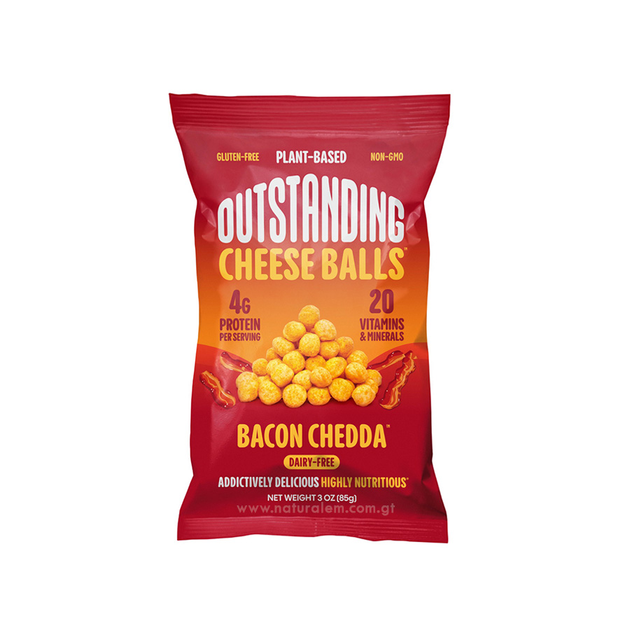 Snack Bacon Cheddar Outstanding Foods 85g
