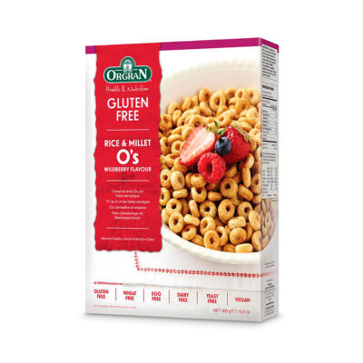 Orgran Rice & Millet O’s Wildberry Breakfast Cereal 300g