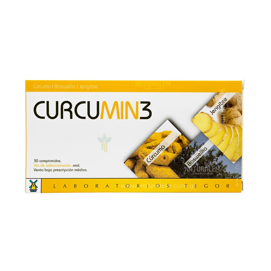 Curcumin 3 Tegor: Antiinflamatorio Natural (30 Comprimidos) - Imagen 4