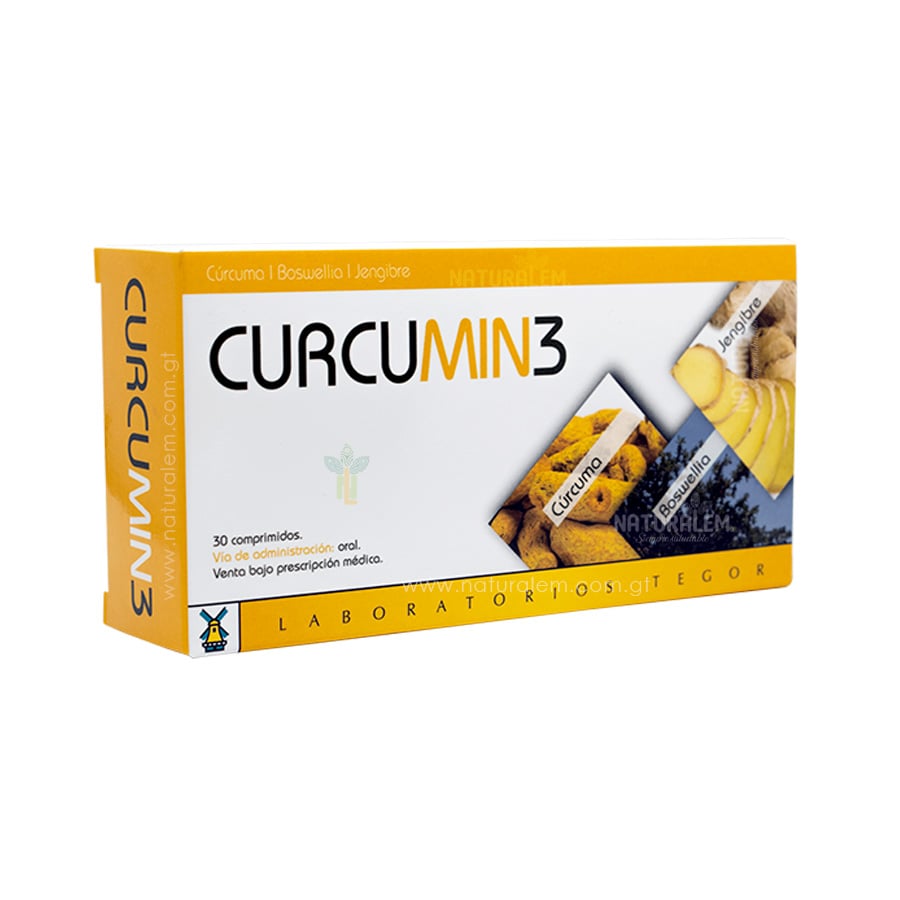 Curcumin 3 Tegor: Antiinflamatorio Natural (30 Comprimidos) - Imagen 5
