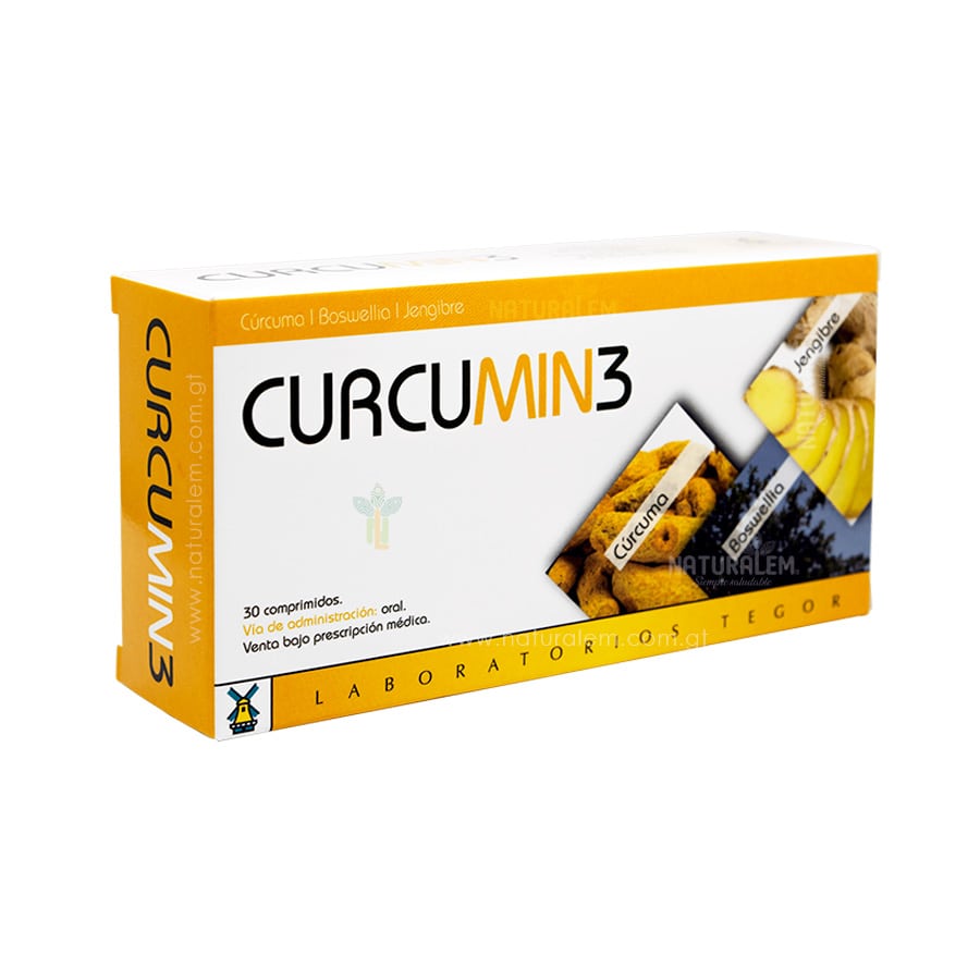 Curcumin 3 Tegor: Antiinflamatorio Natural (30 Comprimidos) - Imagen 2