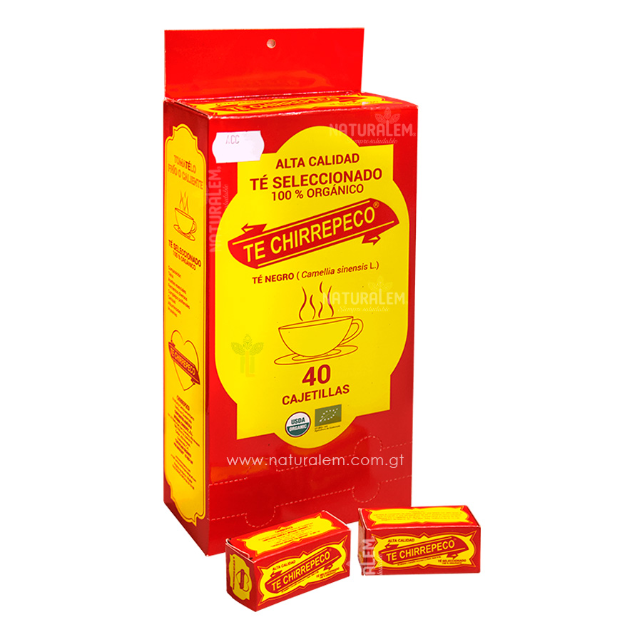 Té Negro Chirrepeco Dispensador 40 Unid
