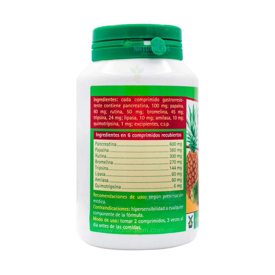Enzym Complex Tegor 200 Comprimidos - Enzimas Digestivas - Imagen 3