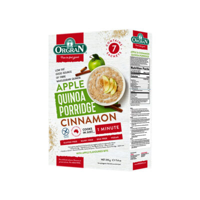 Orgran Apple Quinoa Porridge Cinnamon 210g