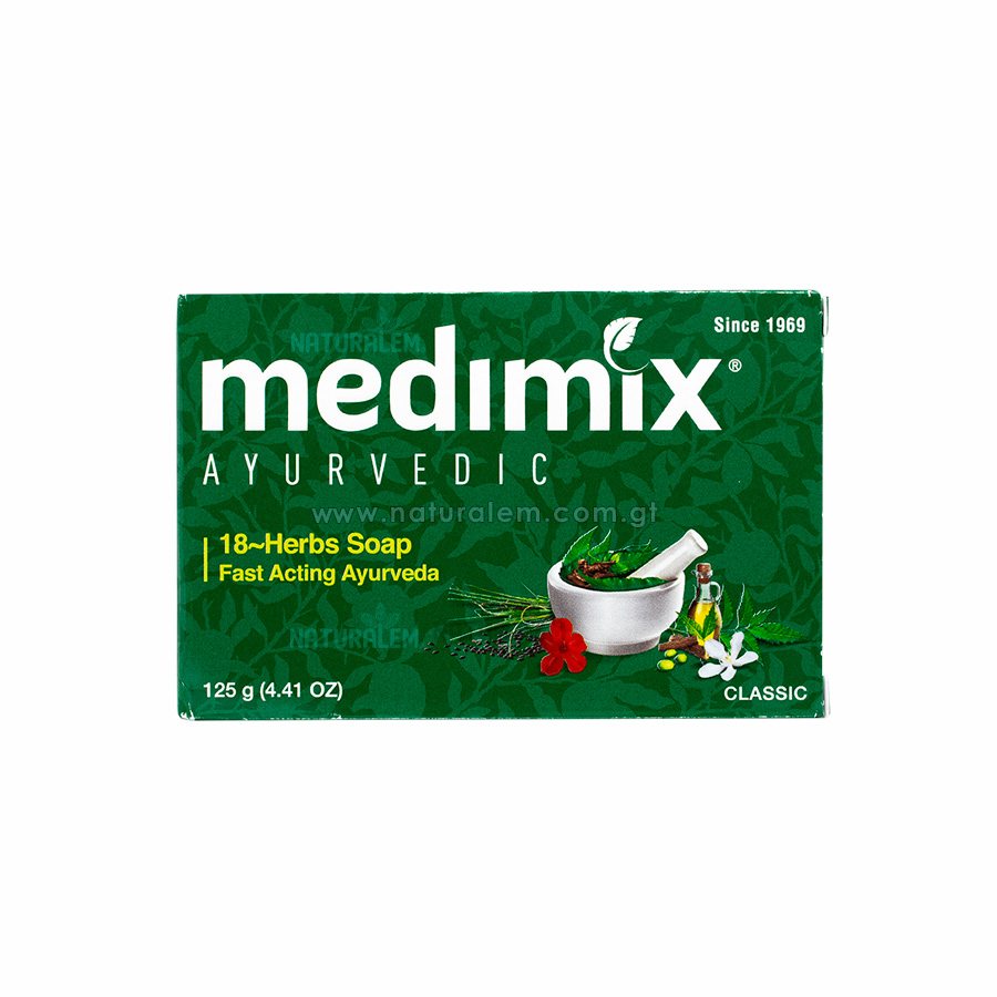 Jabón Medimix 18 Hierbas: Control de Acné y Piel Grasa (125g) - Imagen 2