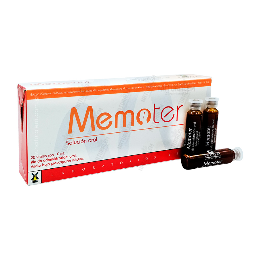 Memoter Tegor 20 Viales 10ml |Potenciador de Memoria