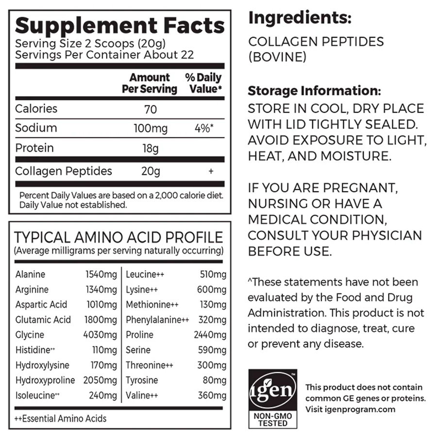 Collagen Peptides Orgain 1lb