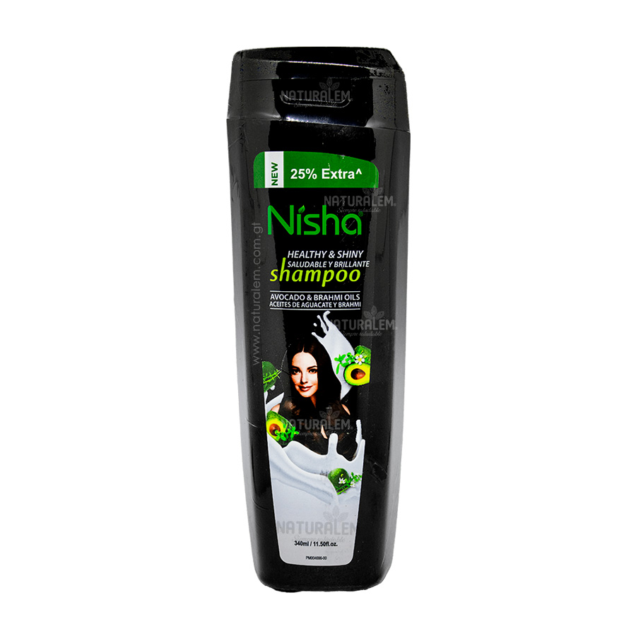 Shampoo Nisha Saludable y Brillante 340ml | Aguacate