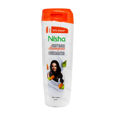 Shampoo Nisha Suave y Sedoso 340ml | Almendra y Oliva
