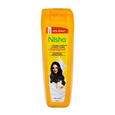 Shampoo Nisha Fuerte y Suave 340ml | Proteína Huevo