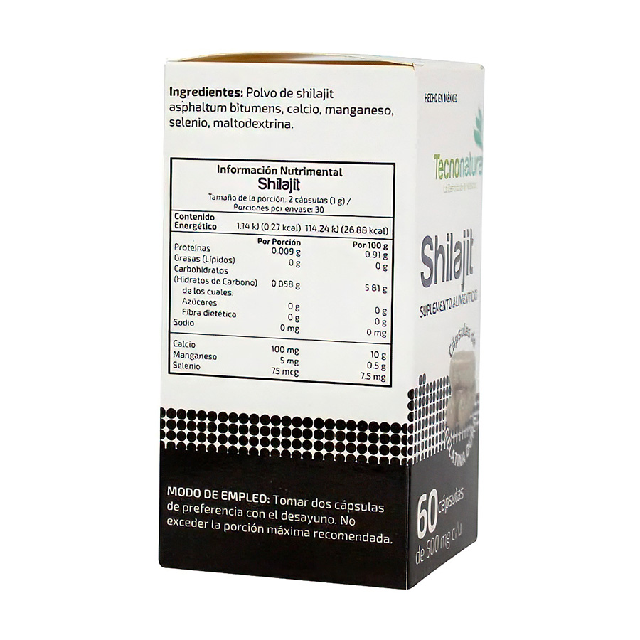 Shilajit Tecnonatura 60 Cápsulas