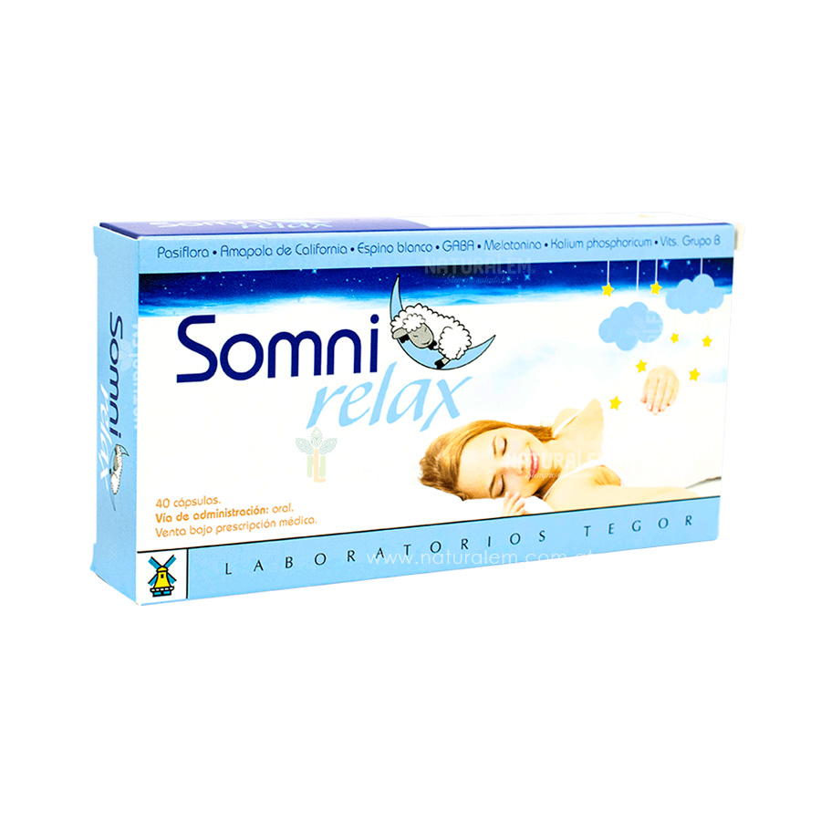 Somnirelax Tegor 40 Cápsulas
