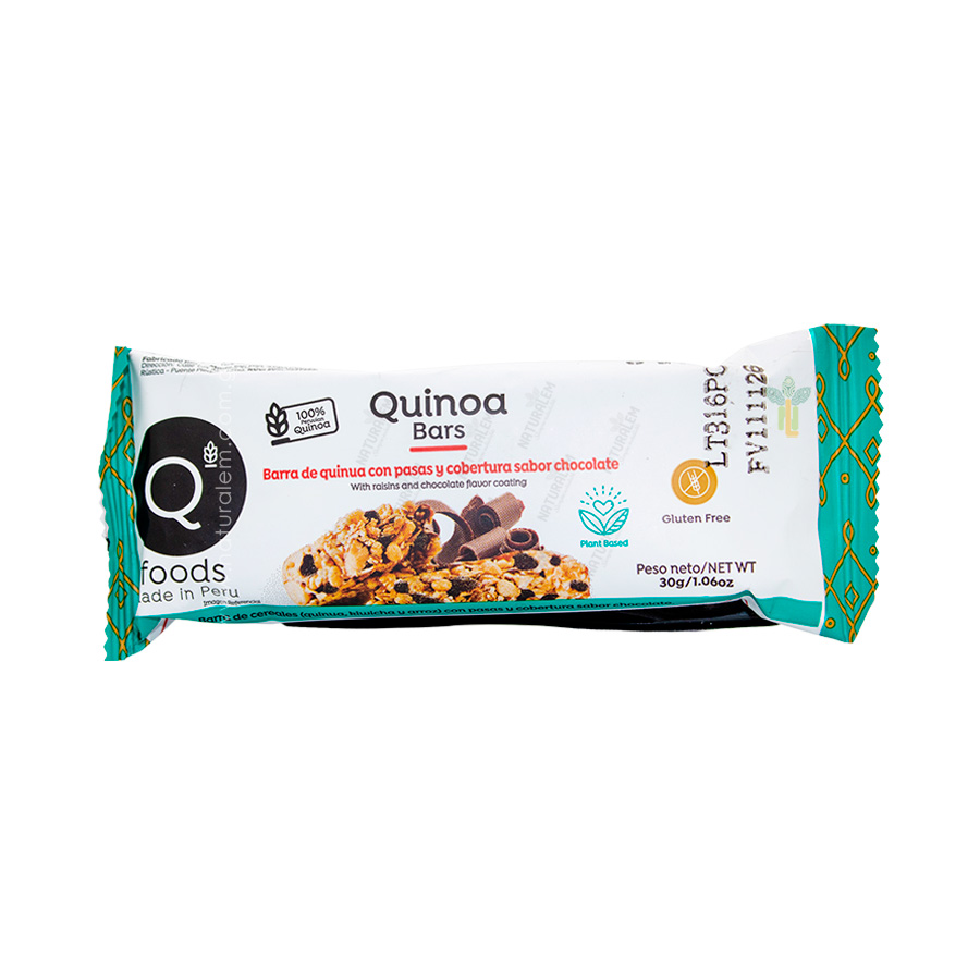 Barritas de quinoa QFoods 20g sabores surtidos snack sin gluten