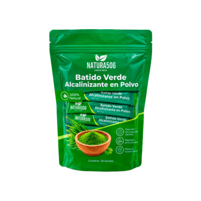 Batido verde alcalinizante Natura506 caja con 30 sachets en polvo