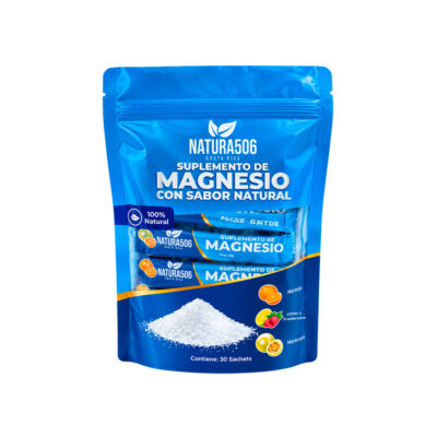 Citrato de magnesio Natura506 caja con 30 sachets saborizados