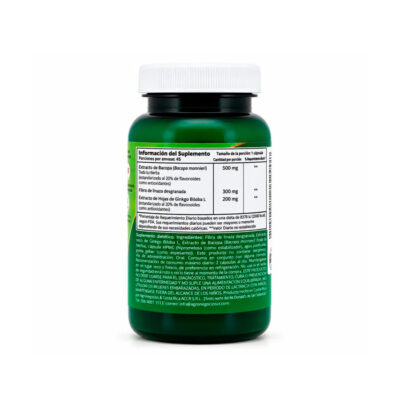 Ginkgo biloba y bacopa Natura506 90 capsulas suplemento memoria y circulacion cerebral