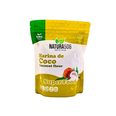 Harina de coco Natura506 300g pura sin gluten y micronizada
