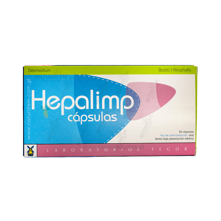 Hepalimp Tegor caja de 56 capsulas para apoyo hepatico