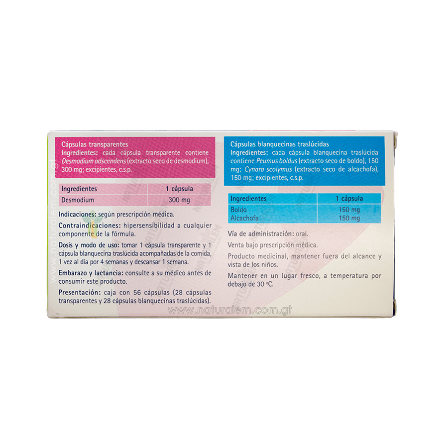 Hepalimp Tegor caja de 56 capsulas para apoyo hepatico
