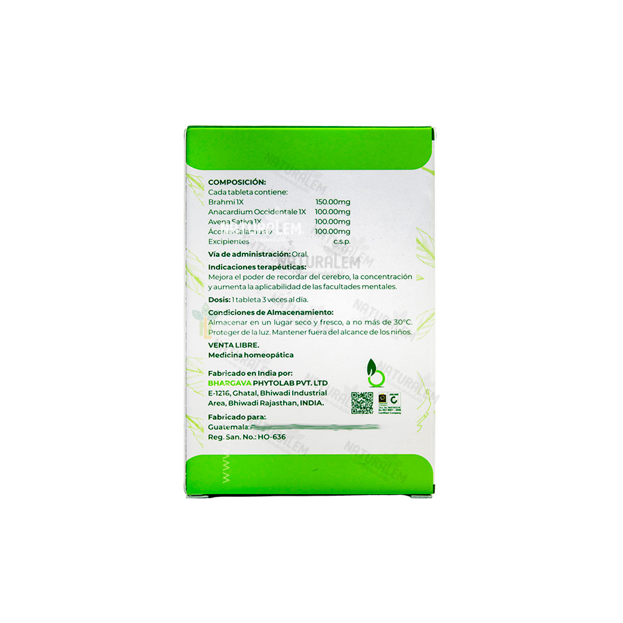 Rasmoral Kurantis 30 tabletas recubiertas medicina homeopatica Brahmi